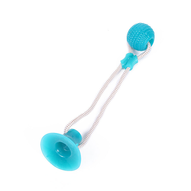 Dog toys Bite-resistant grinding tooth cleaning suction cup pull ball