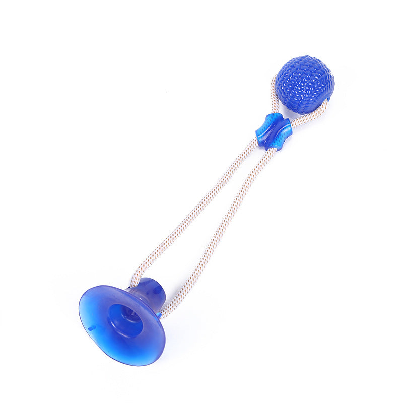 Dog toys Bite-resistant grinding tooth cleaning suction cup pull ball