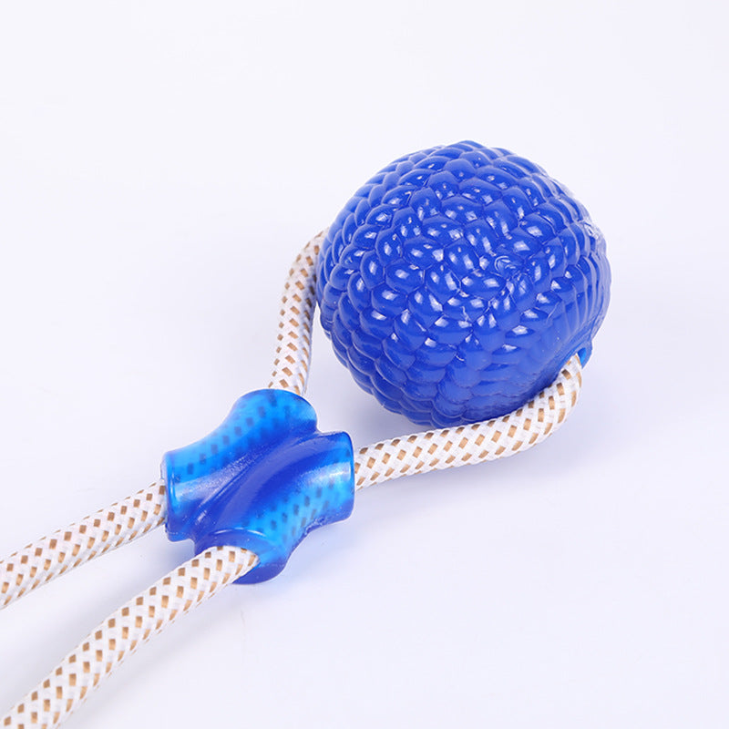 Dog toys Bite-resistant grinding tooth cleaning suction cup pull ball